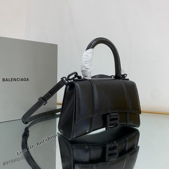 Balenciaga專櫃爆款手搓紋鑽扣xs號手提包 巴黎世家Hourglass沙漏包 fyj1897